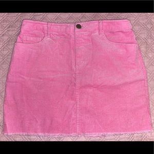 Forever 21 Pink Corduroy Skirt